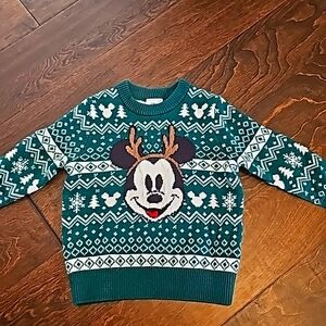 2T Disney Holiday Mickey Sweater